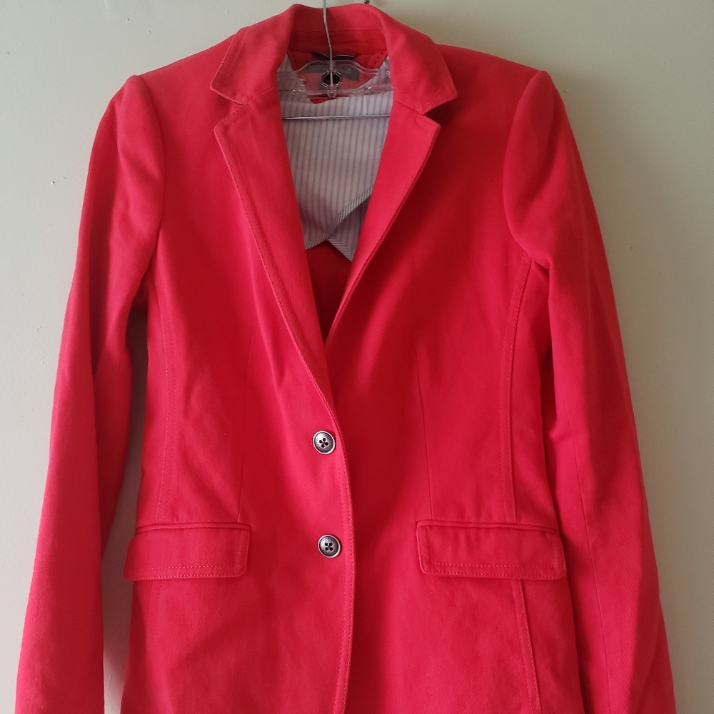 Tommy Hilfiger Red Blazer orig $200